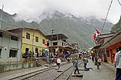 Aguas Calientes, stalls along the MachuPiccu Cusco railway 